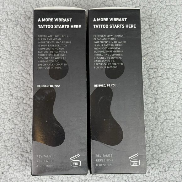 2-Pack Mad Rabbit Replenish Body Lotion 3.4 oz Daily Tattoo Skin Care New In Box - Picture 2 of 7
